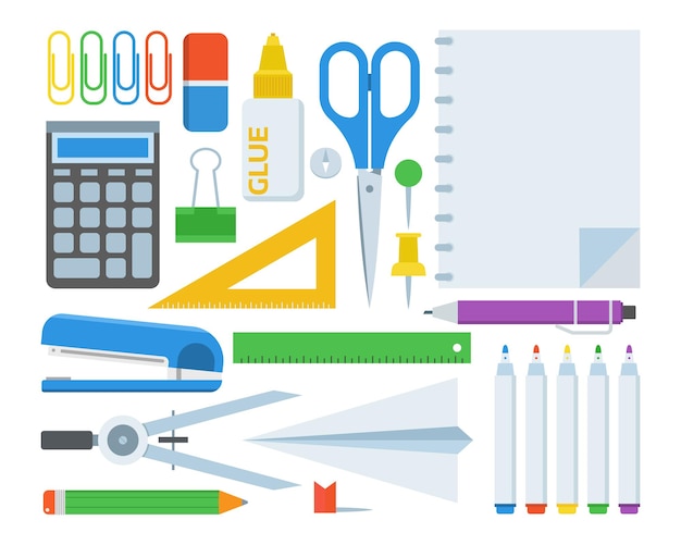 Ensemble d'éléments de papeterie