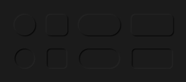 Ensemble d'éléments sombres de conception néomorphes