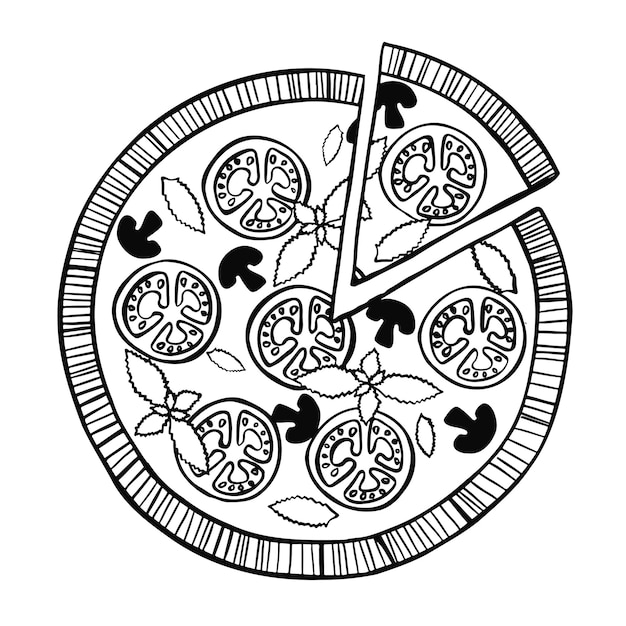 Ensemble D'emblème De Logo De Pizza Pour Restauration Rapide