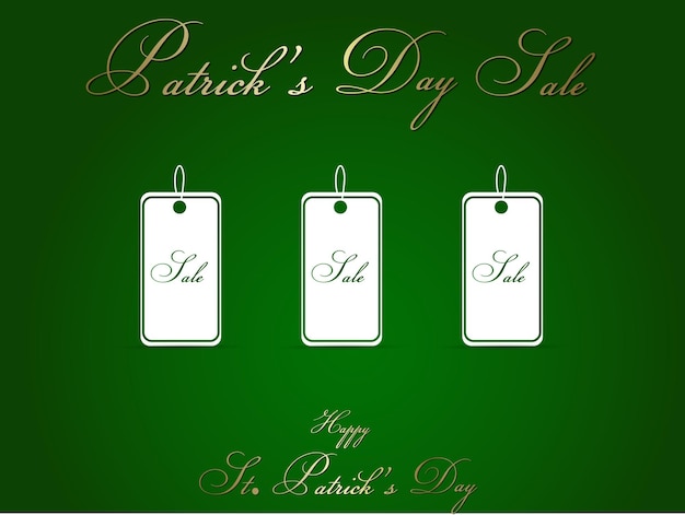 Vecteur ensemble d'étiquettes saint patricks day arrière-plan.