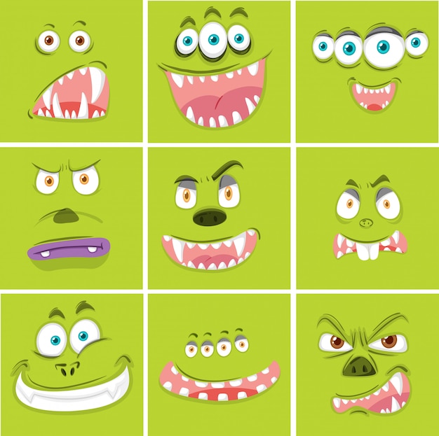 Ensemble d'expression du monstre