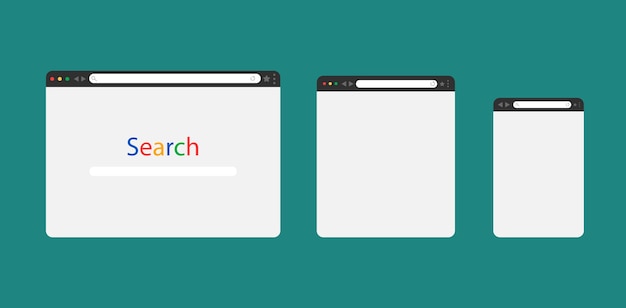 Ensemble De Fenêtre De Navigateur Web