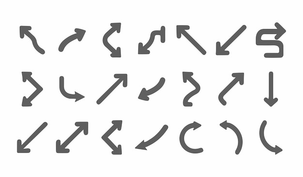 un ensemble de flèches vectorielles