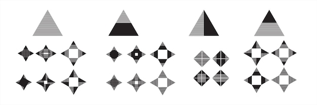 Ensemble De Formes De Base Comme éléments De Conception