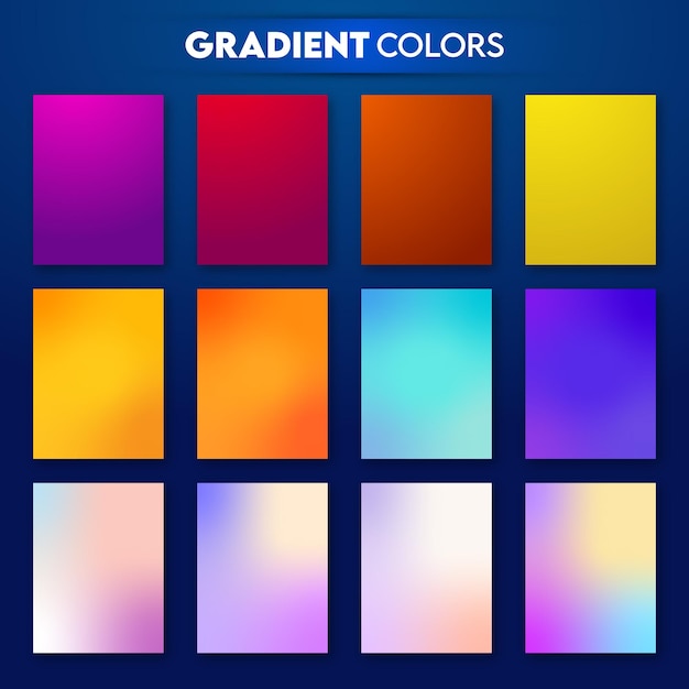 Un ensemble de gradients beaux modernes et dynamiques pour les sites Web et l'interface utilisateur des applications