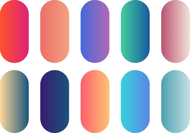 Ensemble de gradients multicolores