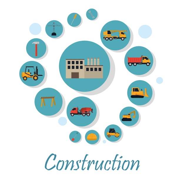 Ensemble d&#39;icônes de construction