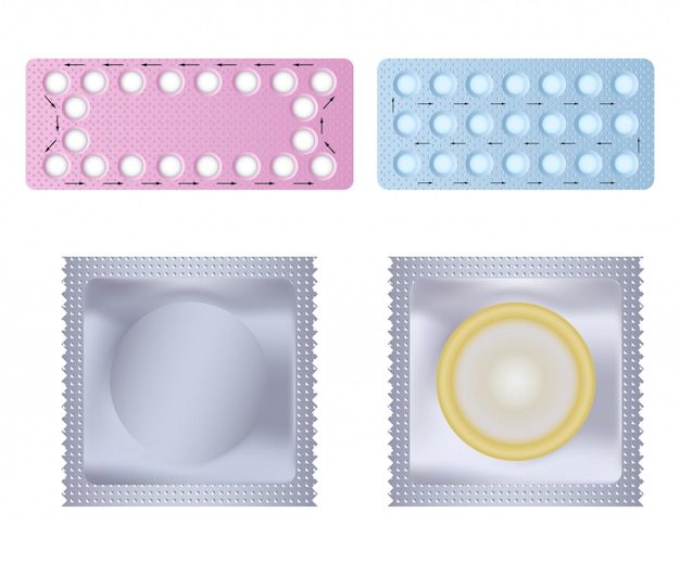 Ensemble D'icônes De La Contraception