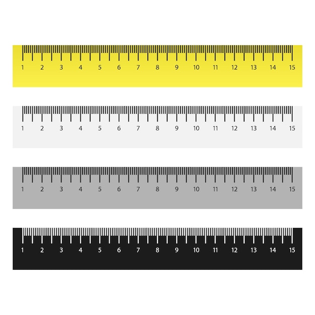 Vecteur ensemble d'icônes de règles