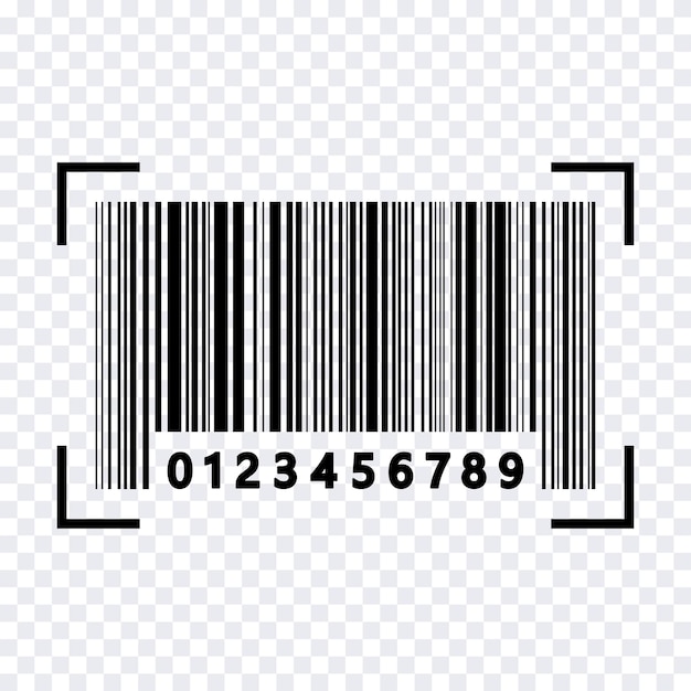 Ensemble d'icônes vectorielles d'identification de codes à barres commerciaux, de codes QR et de concept de marketing