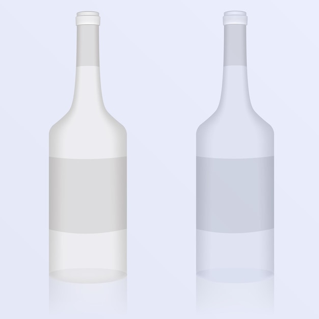 Ensemble d & # 39; illustration de bouteilles propres