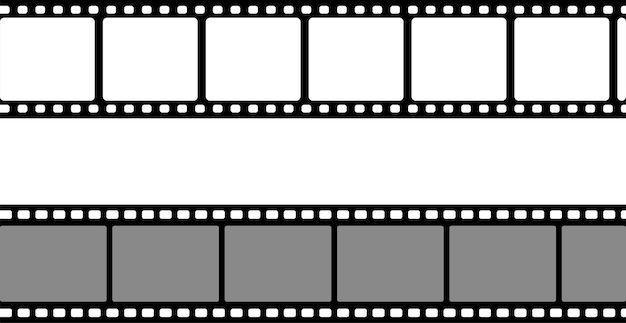 Ensemble d'illustrations vectorielles de bandes de film