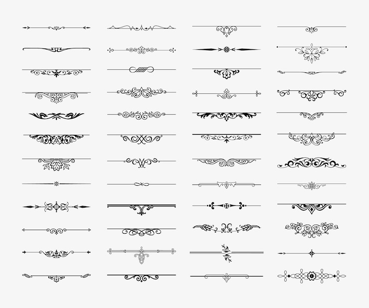 Vecteur un ensemble illustré de diviseurs.