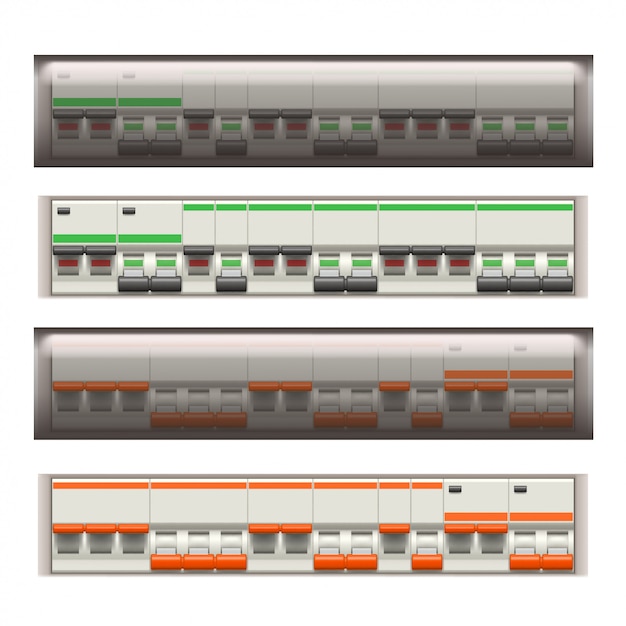 Vecteur ensemble d'interrupteurs électriques