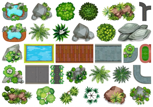 Ensemble de jardin pour la décoration