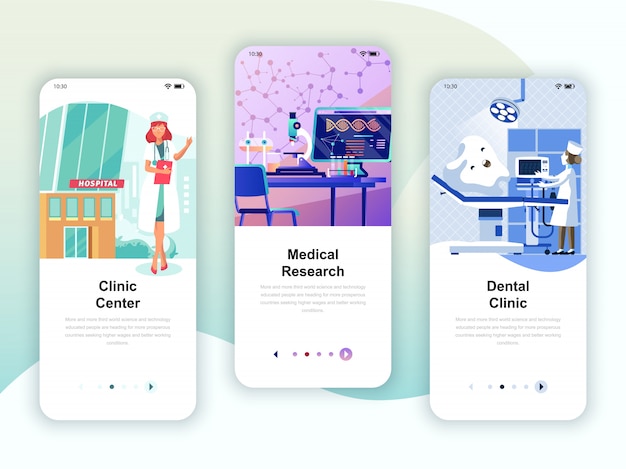 Ensemble de kit d'interface utilisateur pour les écrans d'intégration