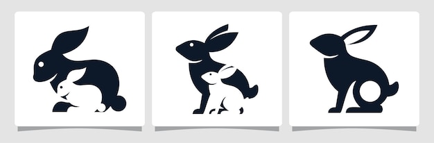 Ensemble Lapin Lapin Logo Template Design Inspiration