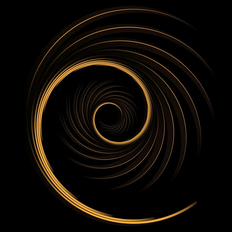 Vecteur ensemble de lignes de vitesse sous forme de cercle
