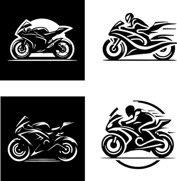 Ensemble De Logo De Motocycle