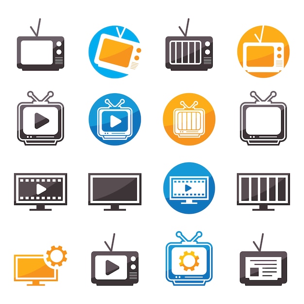 Ensemble De Logo Tv