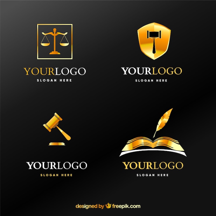 Vecteur ensemble de logos de droit