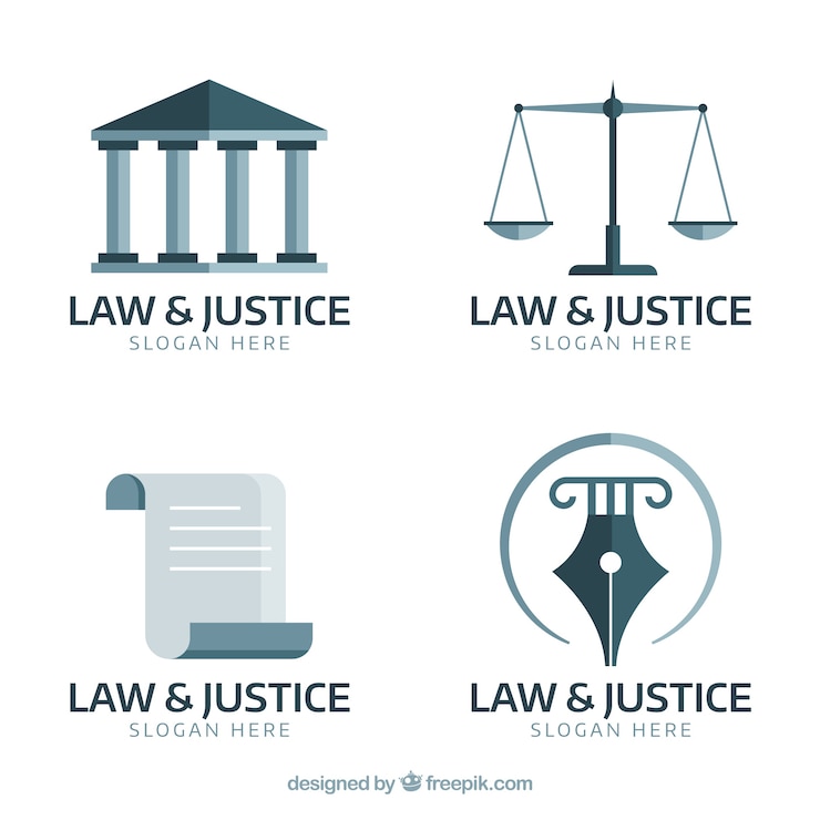 Vecteur ensemble de logos de droit