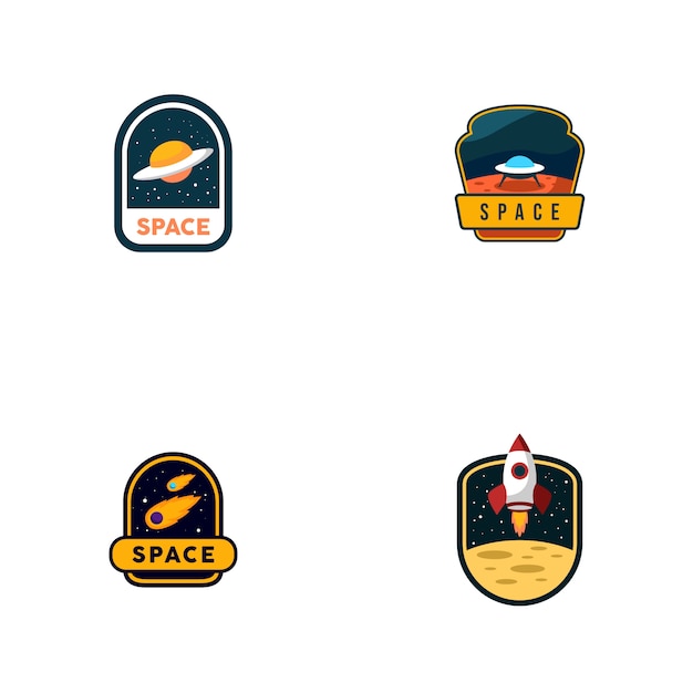 Ensemble De Logos De L'espace