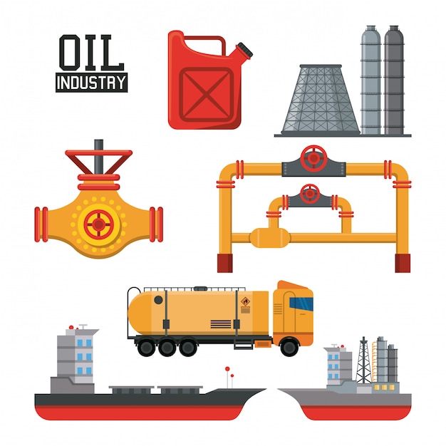 Vecteur ensemble de machines à pétrole