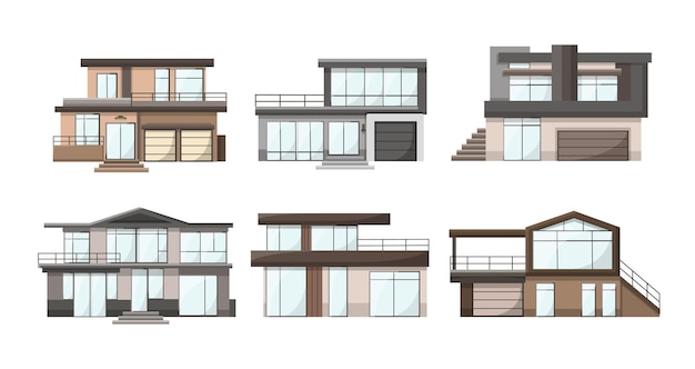 Un Ensemble De Maisons Modernes