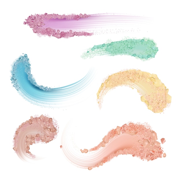 Ensemble de maquillage cosmétiques pour le visage en palette de poudre