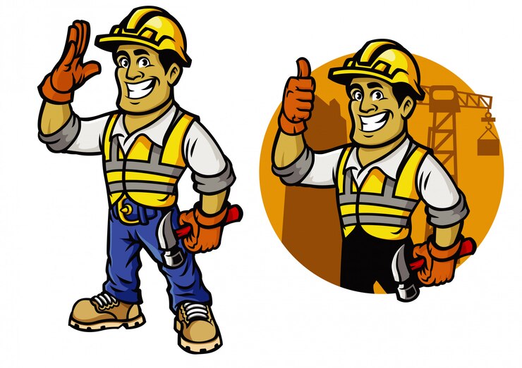 Vecteur ensemble de mascotte homme d'éducateur