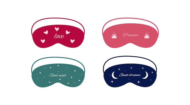 Un Ensemble De Masques De Sommeil Collection De Masques Nocturnes Pour Les Yeux Accessoires Pour Le Repos Nocturne Voyage De Relaxation