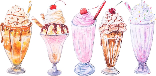 Ensemble De Milk-shakes