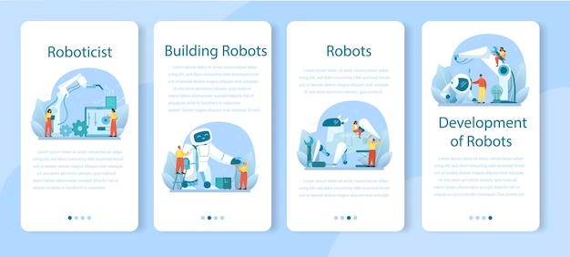 Ensemble De Modèles D'application Mobile Robotique.
