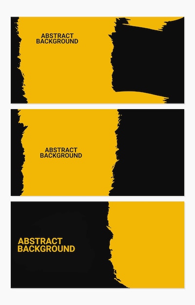 ensemble de modèles de fond Minimal Abstract Yellow Grunge Scratch