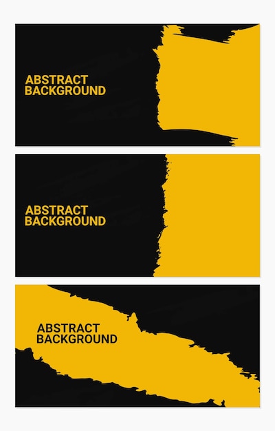 ensemble de modèles de fond Minimal Abstract Yellow Grunge Scratch