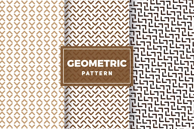 Ensemble de motifs géométriques. Des conceptions simples et minimalistes