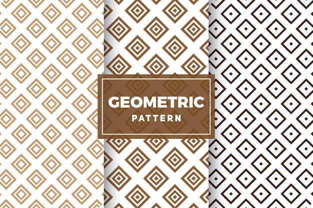Ensemble de motifs géométriques. Des conceptions simples et minimalistes