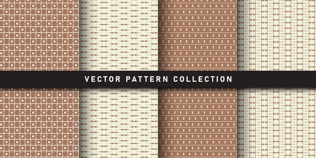 Ensemble de motifs géométriques sans soudure