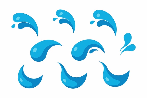 un ensemble d'ondes bleues avec les mots " mer " sur elles
