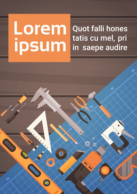 Ensemble D'outils De Travail De Réparation Et De Construction, Collection D'équipement