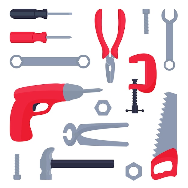 ensemble d'outils de travail
