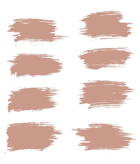 Ensemble de pinceaux illustrateur de coup de pinceau de texture grunge