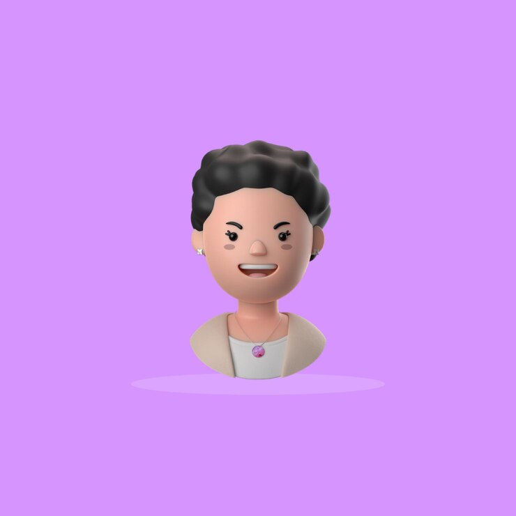 Vecteur un ensemble de portraits 3d de personnes heureuses