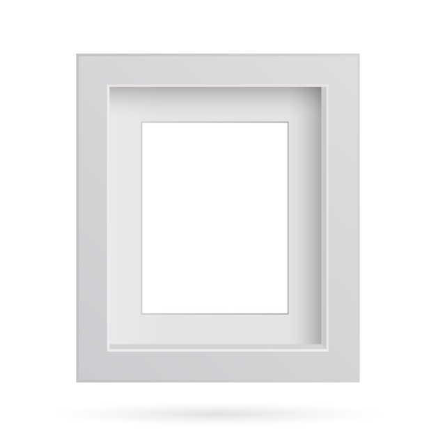 Ensemble de présentation conception de cadre photo carré avec ombre sur fond transparent Support de bannière de carte 3D sur une table vierge propre et isolée Illustration vectorielle EPS 10 pour photo image texte promotionnel