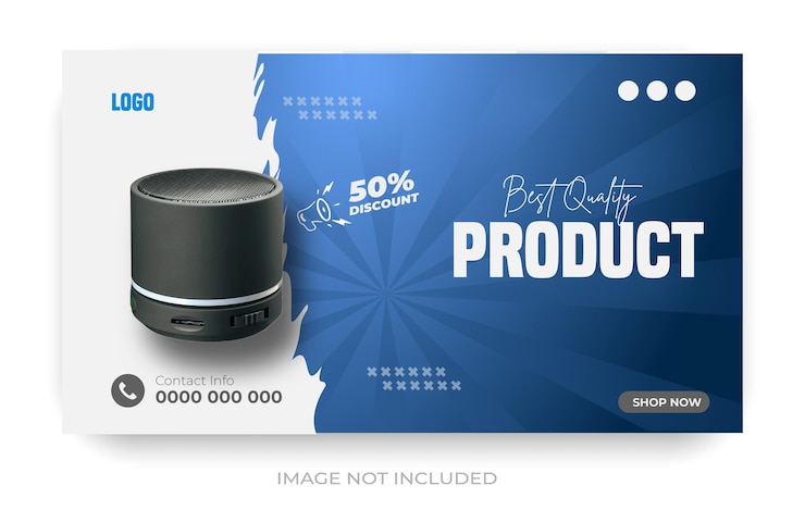 Vecteur un ensemble de produits supérieurs du vendredi noir, un post sur les réseaux sociaux et un modèle de bannière miniature de vidéo youtube