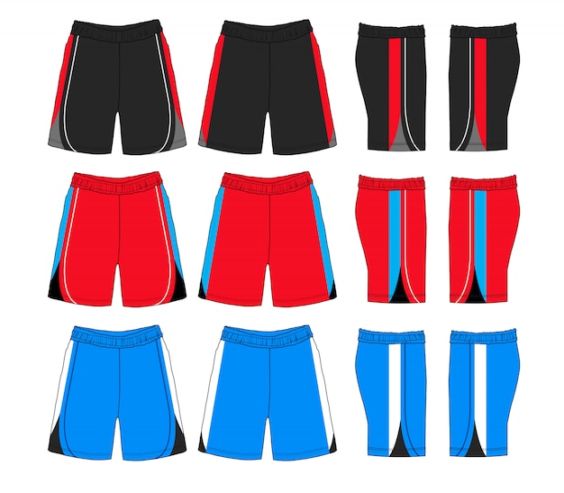 Vecteur ensemble de shorts de sport