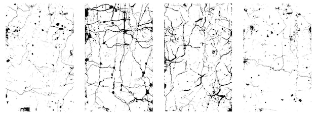 Ensemble de textures vectorielles grunge EPS 10