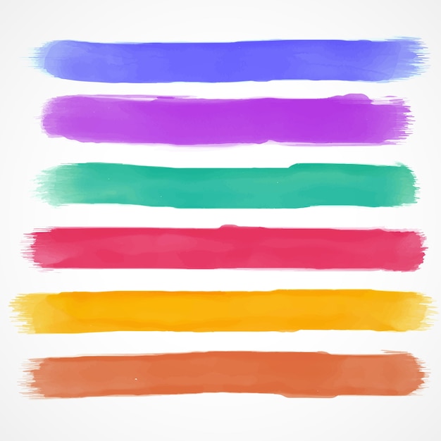 Ensemble de traçage à aquarelle peint à la main