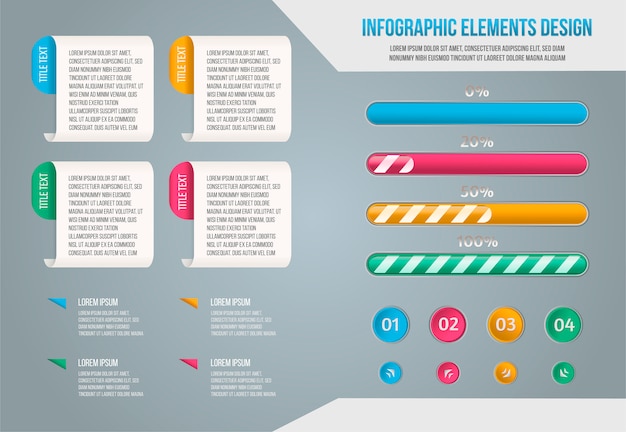 Vecteur ensemble de vecteurs infographie affaires